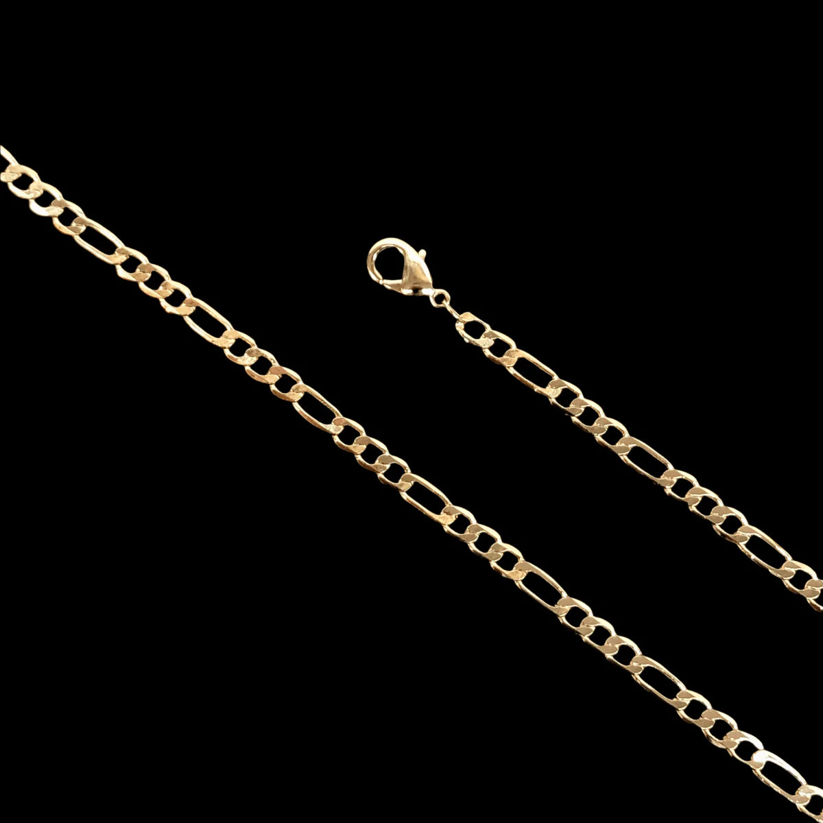 Cadena Fígaro  3mm 20” / Oro Laminado 18K