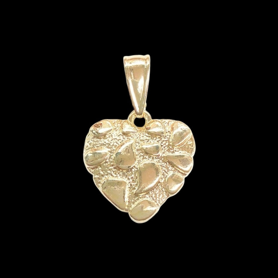 Dije corazón barroco / Oro Laminado 18K