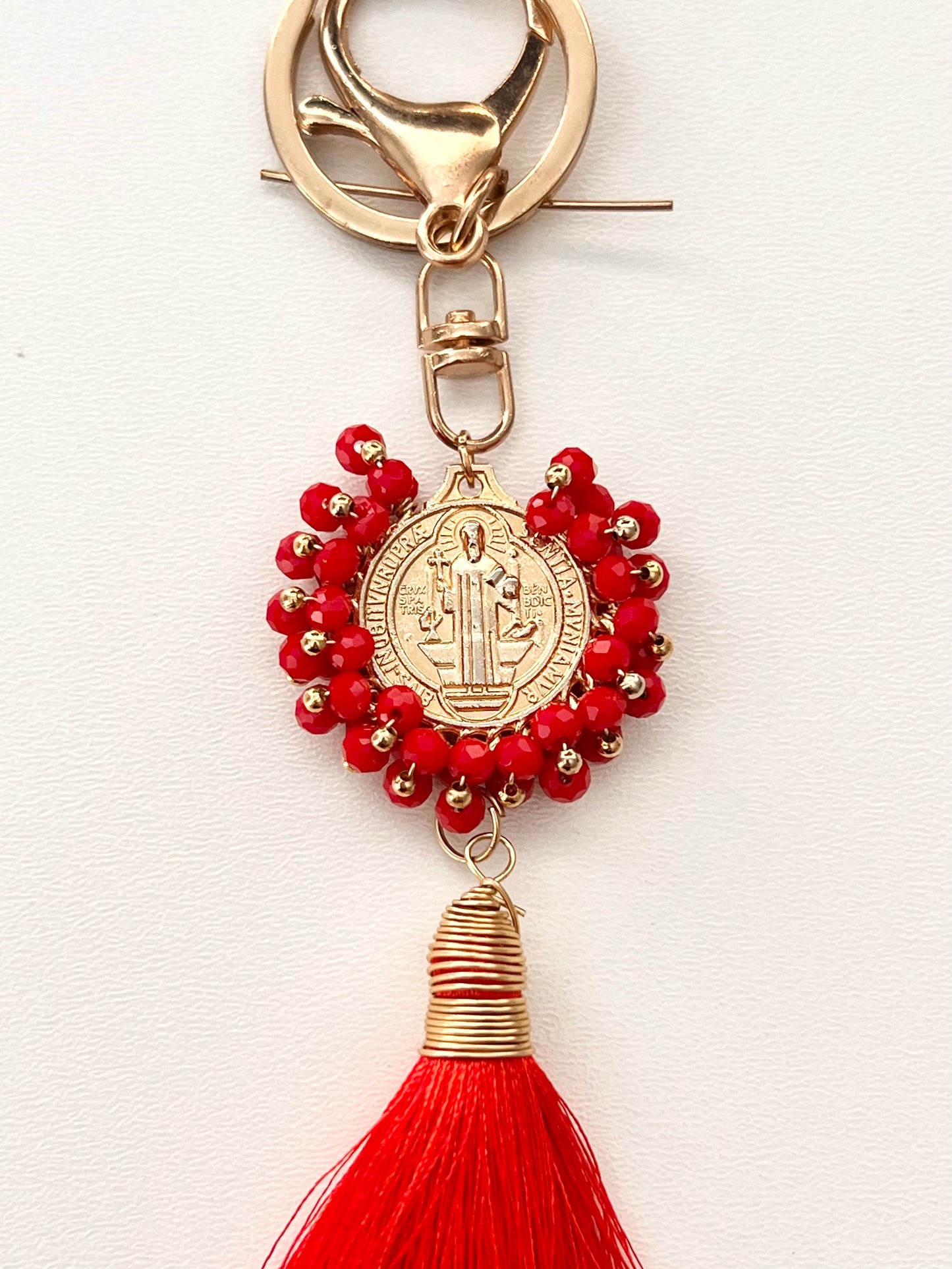 Religious Keychain / 14K Gold Plate