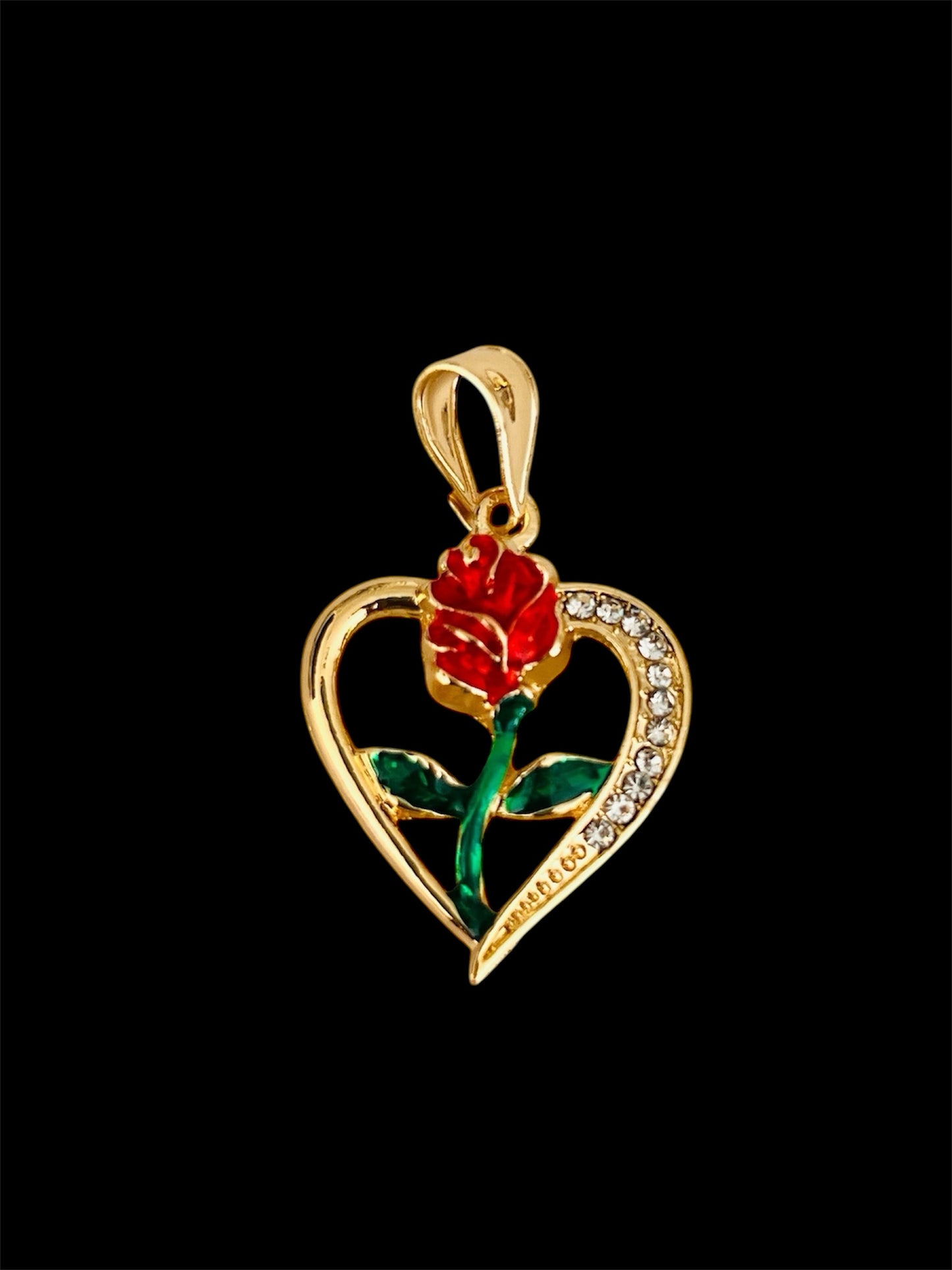 Dije de Rosa 🌹 / Oro Laminado 18K