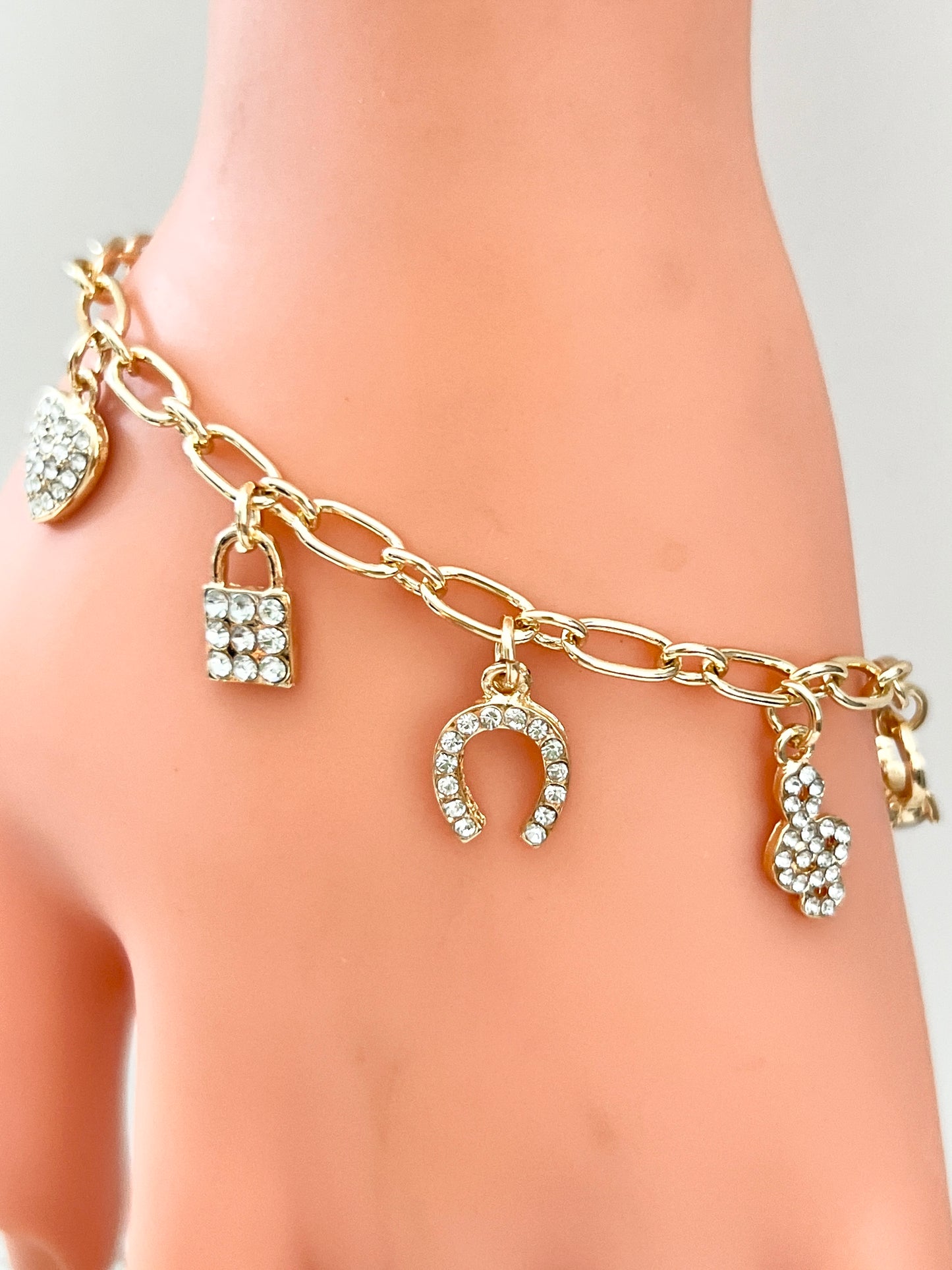 Pulsera de la Fancy / Oro Lminado 18K