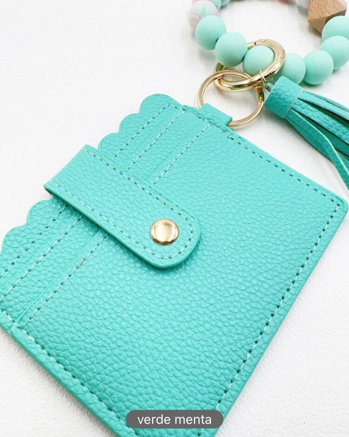 Tarjetero llavero y monedero