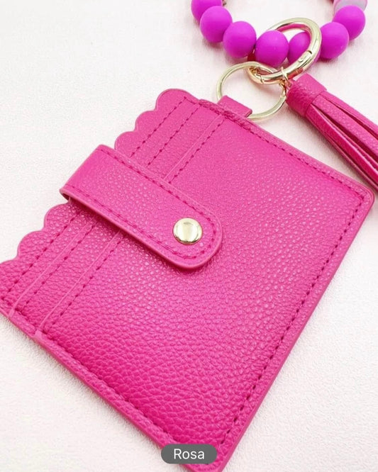 Tarjetero llavero y monedero