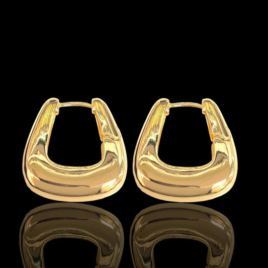 Geo Earrings / 18K Gold Plated