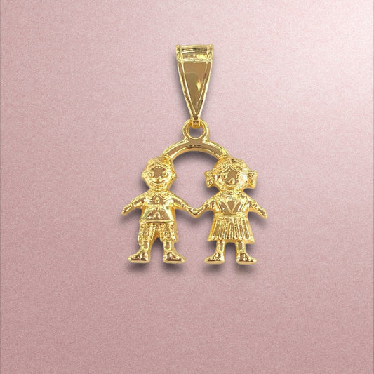 Dije de Niño 👦🏻 y Niña 👧🏻 / Oro Laminado 18K