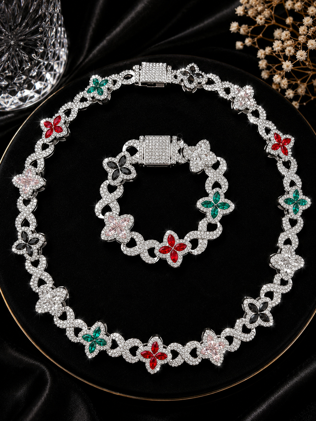 Set Petite Collar y Pulsera/ Oro Laminado 18K