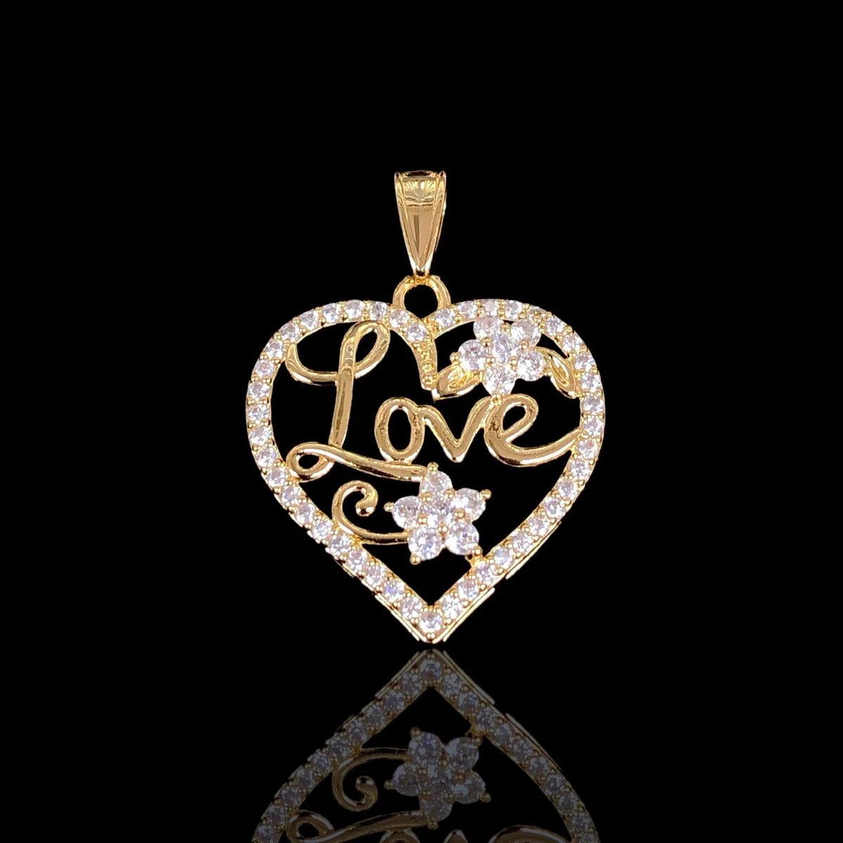 Love Pendant / 18K Gold Plated