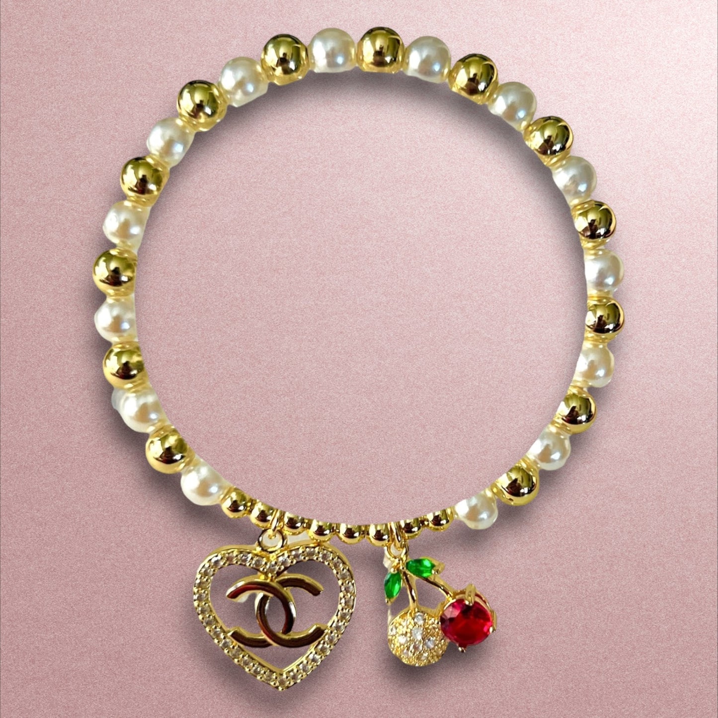 Pulsera Cereza 🍒 / Oro Laminado 18K