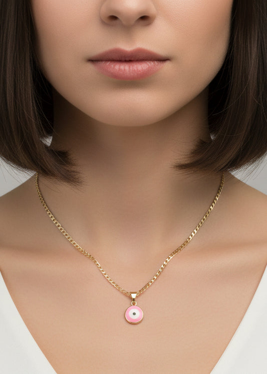 Cadena y dije Ojito / Oro Laminado 18K