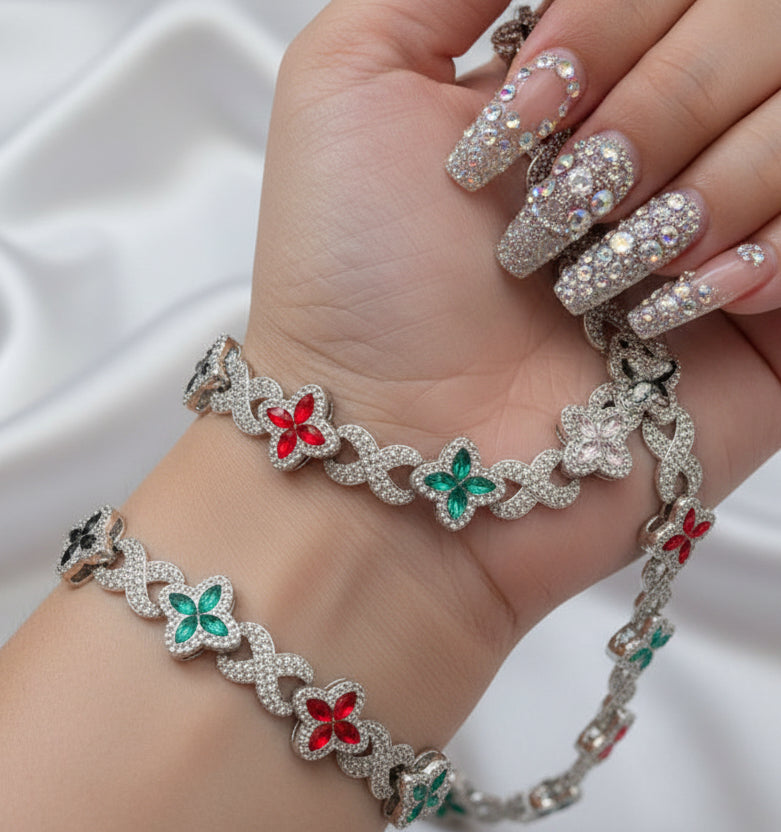 Set Petite Collar y Pulsera/ Oro Laminado 18K