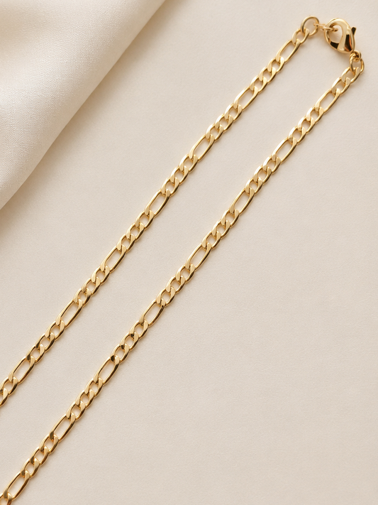 Cadena figaro 22'' 24" / Oro Laminado 18K