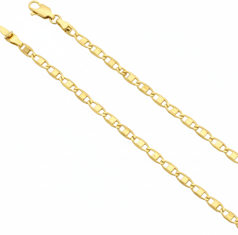 Cadena Valentino 3mm 20” / Oro Laminado 18K