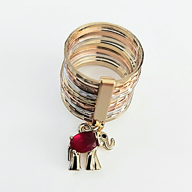 Elephant Ring / 18K Laminated Gold