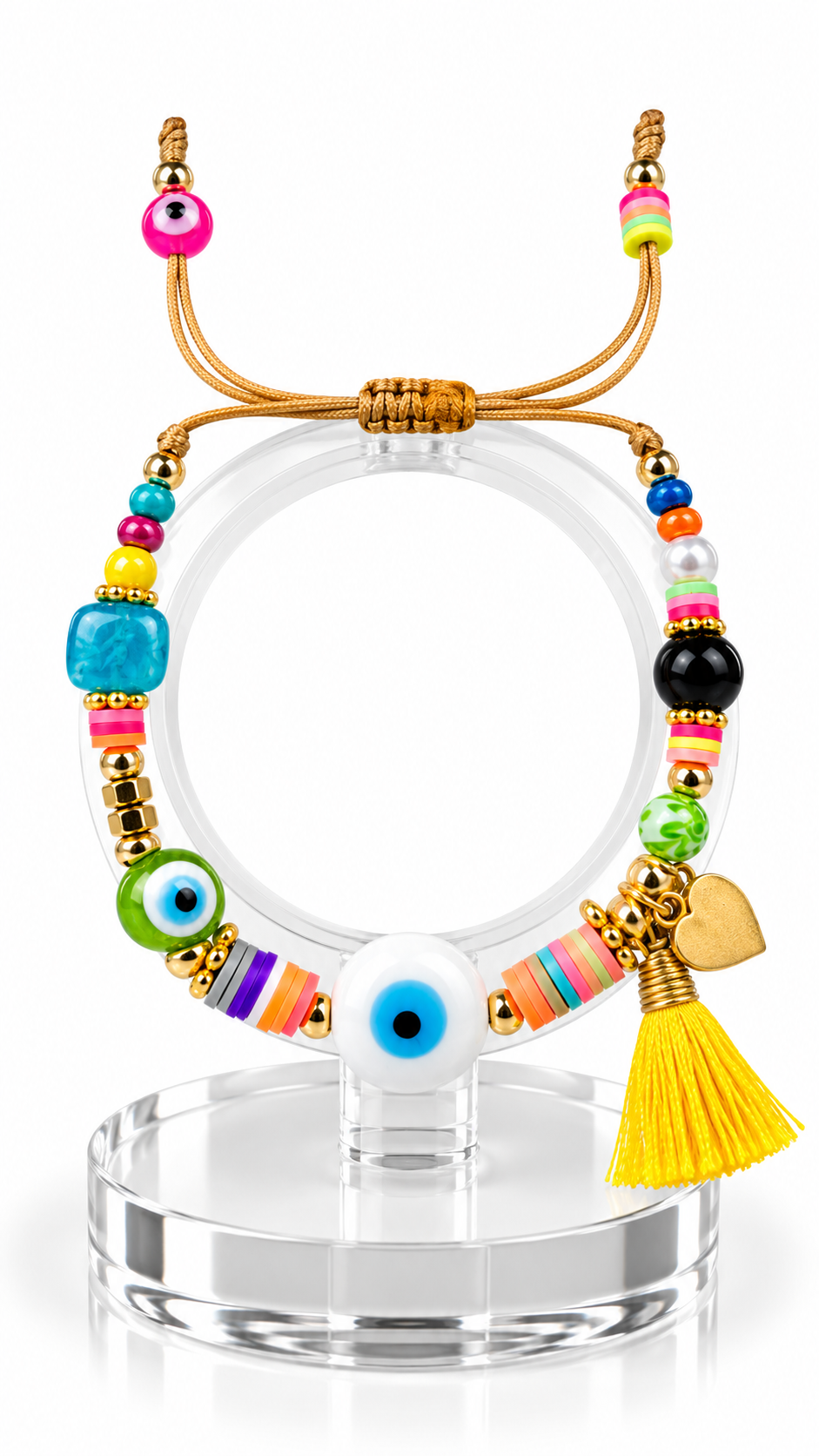 Pulsera Ojo / Chapa de Oro 14K