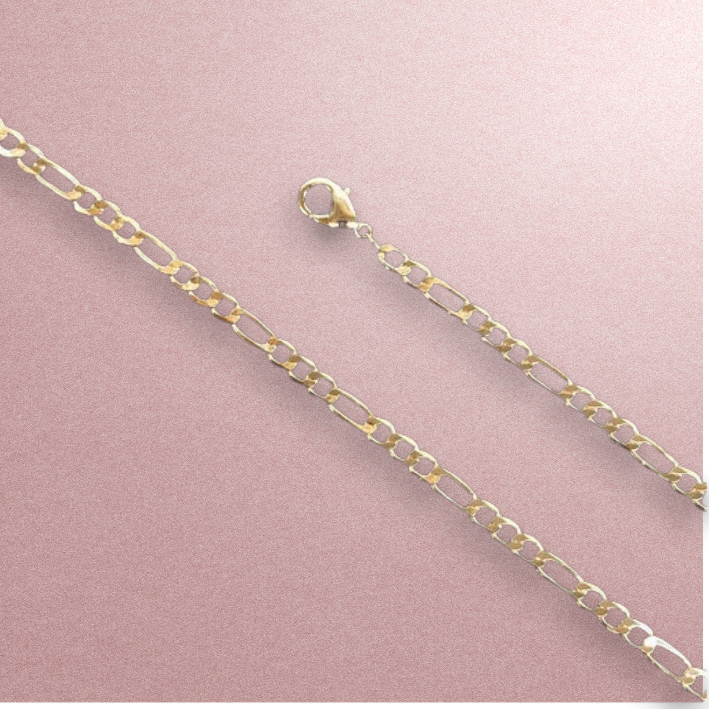 Cadena Fígaro  3mm 20” / Oro Laminado 18K