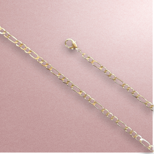 Cadena Fígaro  3mm 20” / Oro Laminado 18K