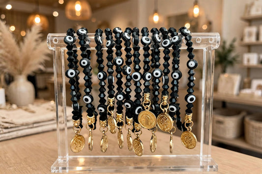 Docena Pulseras de hilo ajustable San Benito / Bisutería