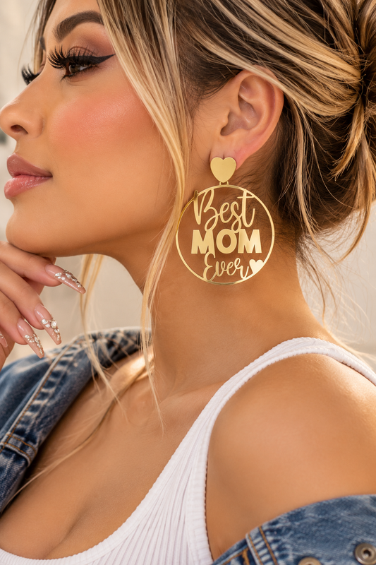 Aretes Mom / Acero Inoxidable