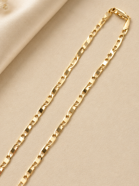 Cadena Valentino 3mm 20” / Oro Laminado 18K